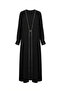 Stone Embellished Hijab Dress 6273-02 Black - 6