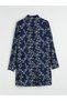 Lcw grace navy floral women's shirt tunic - 5