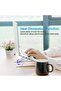 Adjustable Laptop Stand, Aluminum Alloy, Portable Foldable Design, Silver, Ergonomic Multi-Angle - 3