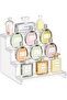 4 Tier Perfume Organizer, Clear Fragrance Shelf, Acrylic Display Stand for Cupcake, Desserts