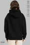 Unisex Hoodie Cancer Crab Printed Hooded Oversize 100% Cotton Combed Cotton Sweatshirt - 4