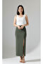 Women's Slit Scuba Pencil Skirt - Diving Fabric/92 cm - 5