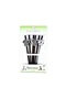 Black - White - Football Themed Straws with Figures (12 Pieces) - 2