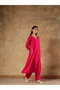 Premium Silk Anarkali Kurta Pant Dupatta Set for Women Sequin Thread Work Festive Indian Ethnic Wear - 6