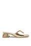 Aurora Sia Women's Heeled Slippers 0012203 Gold Rustic - 5