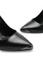 Siri Vita Women's Pointed Toe Open Back Thin Heeled Shoes 00121303 Black Rustic - 4