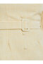 Beige Balloon Sleeve Sheath Midi Dress - 4