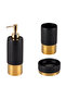 3-Piece Bathroom Set Matilda Liquid Soap Dispenser + Soap Dispenser + Toothbrush Holder - 2