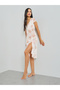 White Floral Print Sheer Slip Dress - 2