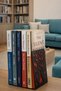 Andalusian Motif Metal Book Holder Set of 2 – 12X14 cm |   1.5 mm Oven Painted Steel Decorative Bookend - 2