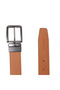 Men’s Reversible Leather Belt with Classic Metal Buckle - 2