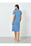 Blue Wildflower Print T-Shirt Dress - 5