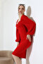 Princess Sleeve Double Breasted Collar Midi Dress - 8