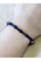 Natural Stone Lapis Hematite Natural Stone Women's Natural Stone Bracelet Eub13Lpsh