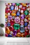 Bathroom Curtain, Jewel Shine Patterned Shower Curtain, Bathtub Curtain 175X200Cm - 2