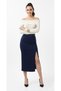 Women's Belted Suede Maxi Pencil Skirt - 4