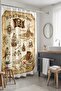 Bathroom Curtain, Treasure Hunt Patterned Shower Curtain, Bathtub Curtain 175X200Cm - 2