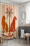 Bathroom Curtain, Wild Elegance Patterned Shower Curtain, Bathtub Curtain 175X200Cm - 2