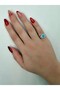 Diva Charm Turquoise Stylish Women's Knuckle and Pinky Ring - 3