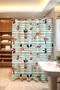 Bathroom Curtain, Sea Delight Patterned Shower Curtain, Bathtub Curtain 175X200Cm - 3