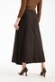 Hijab Buckle Flared Skirt 94 cm Length High Waist Pleated Long Women's Stylish Skirt - 8