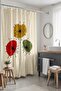 Bathroom Curtain, Timeless Floral Pattern Shower Curtain, Bathtub Curtain 175X200Cm - 2