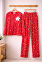 Happy Star Red Kids & Youth Pajama Set