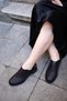 Ern-835 Eren Shoes&Bag Genuine Leather Laser Print Patterned Women's Shoes Real Leather Black - 6