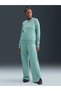 Sportswear Phoenix Fleece High-Waisted Wide High-Waisted Loose Fit Blue Women's Sweatpants - 8