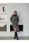 Women's Short Trench Coat with Pockets Belted Wind Cover New Season Outerwear