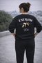 Lıvo I Have No Energy Printed Oversize Hoodless Tracksuit Set – Travel Color – Casual Comfortable Combination - 5