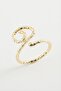 Nrzsnt Flower Metal Ring (10834) - Yellow - 2