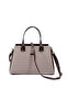 Coffee Yellow - Brown Plaid Line Square Women's Handbag Sp1253 - 8