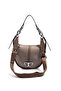 Dark Beige - Latte Plain Women's Shoulder Bag Sp1270 - 5