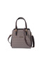 Coffee Yellow - Brown Plaid Line Square Women's Handbag Sp1136 - 5