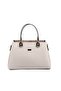 Sand Beige - Sand Plaid Line Square Women's Handbag Sp1253 - 3