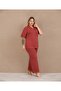 New Season Women's Creamit Special Design Short Sleeve Summer Plus Size (Oversized) Pajama Set - 2