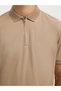 Polohemd aus Strick Zipper - 5