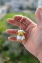 Knitted Patterned Sheep Keychain Bag Ornament Hard Heavy Figure - 3