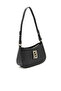 Black - Women's Crossbody Bag with Black Logo Sp1132 - 2