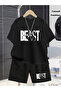 Baset Printed Oversize Tshirt Shorts Set