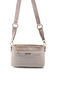 Sand Beige - Sand Beige Plaid Line Square Women's Crossbody Bag Sp1184