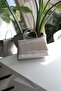 Women's Gold Laser Cut Metal Handle Covered Evening Dress Bag - 2