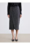Two Mt Shop Quality Patterned Tweed Pencil Skirt with Belt at Waist - 3