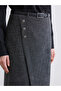 Two Mt Shop Quality Patterned Tweed Pencil Skirt with Belt at Waist - 4