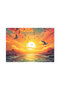 Live Sunrise Themed Tempered Glass Cutting Board, Stylish and Durable - 2