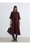 Özmarka New Season Gathered Crepe Shirt Dress - 3