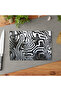 Modern Geometric Glass Cutting Board, Non-Slip and Anti-Scratch, Stylish Design