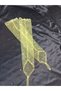 Vespera Sparkling Sequined Shahmaran Gloves Yellow - 5