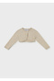 Baby Girl Laced Short Cardigan Beige 306